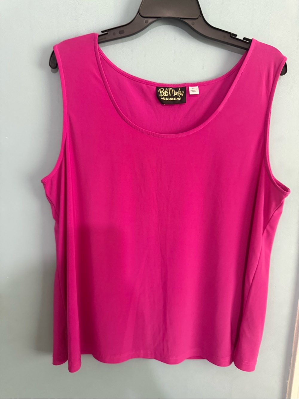 Bob Mackie Vibrant Fuchsia Scoop Neck Tank Top - Picture 14 of 14